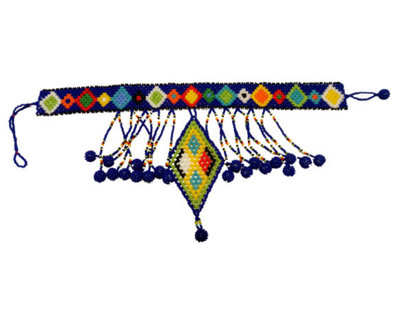 Handmade Ethnic Choker Necklace-Bead choker necklace - Image 6