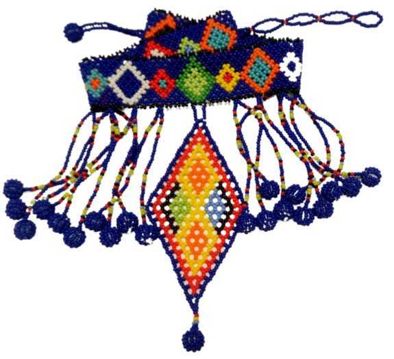 Handmade Ethnic Choker Necklace-Bead choker necklace - Image 9