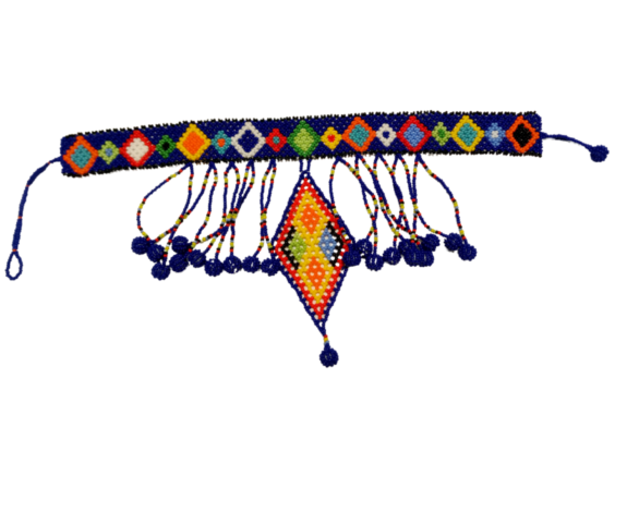 Handmade Ethnic Choker Necklace-Bead choker necklace - Image 10