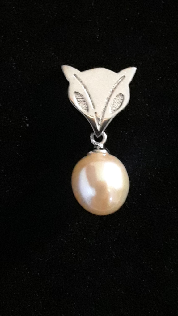Genuine Pearl Earrings With .925 Silver Post Design-pearl drop earrings - Image 3