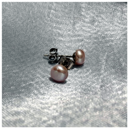 AAA Freshwater Pearl Stud Earrings for Women – 5mm & 6mm Sizes – Hypoallergenic Classic Jewelry in 5 Elegant Colors - Image 15