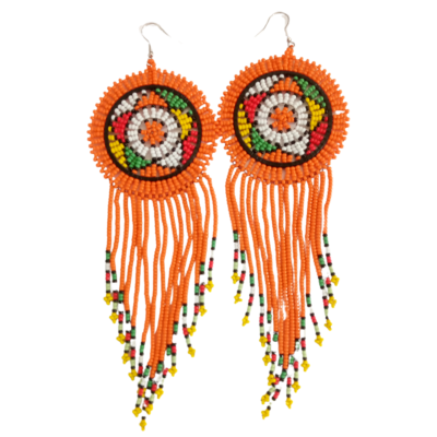 The dangle Drop earring- Handmade African cascade earrings