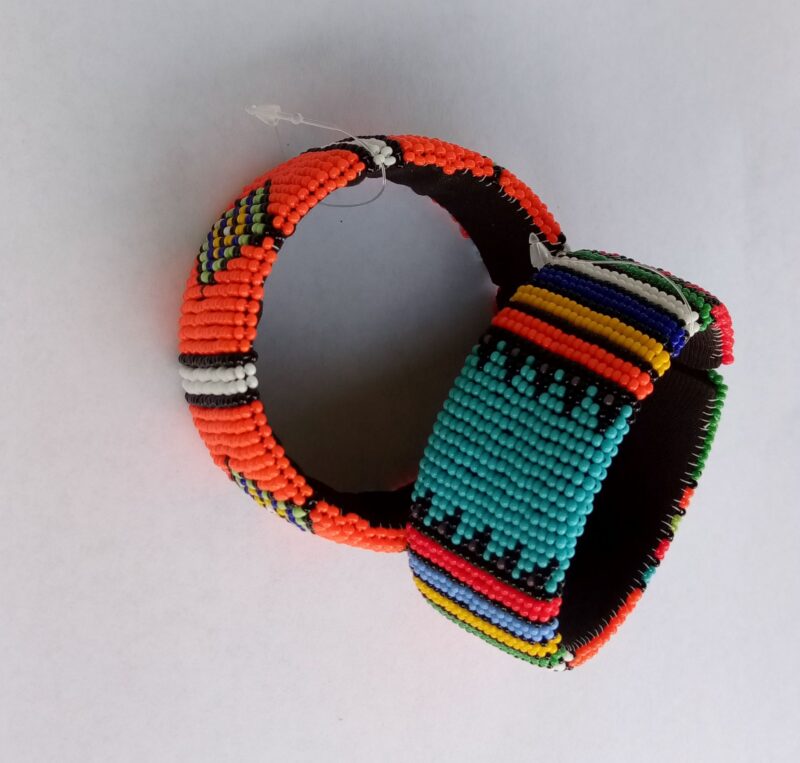 Handmade African Open Bangle- Zulu Open bangle - Image 4