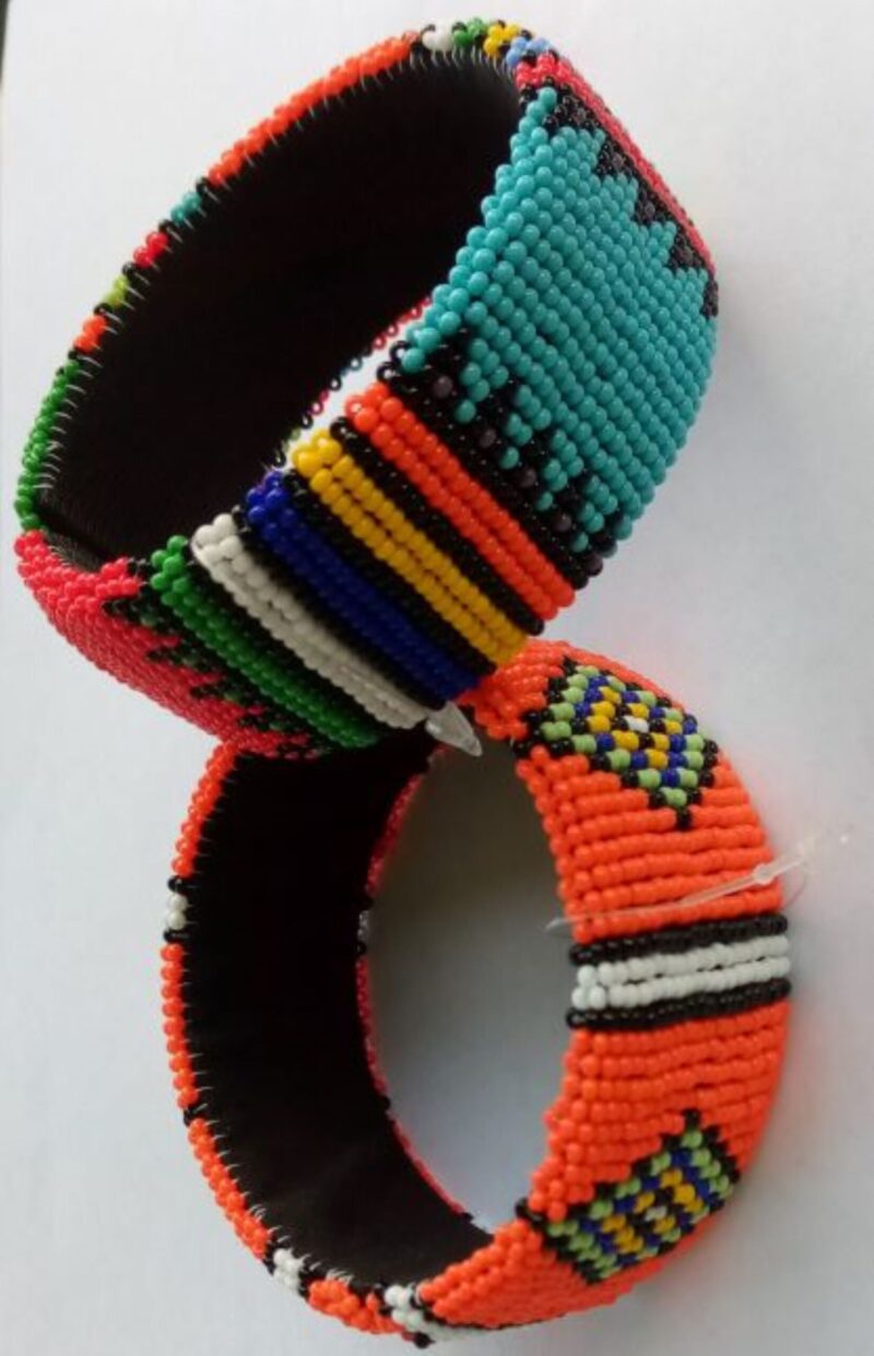 Handmade African Open Bangle- Zulu Open bangle - Image 3