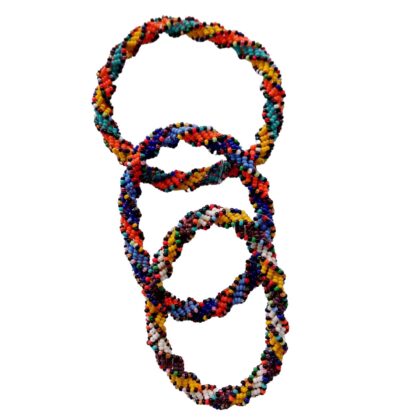 African twisted bead bracelet, beaded bracelet-- Zulu bracelet- Free Shipping - Image 3