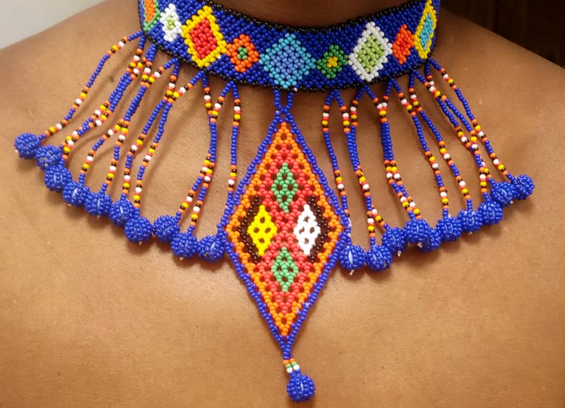 Ethnic choker- handmade bead choker