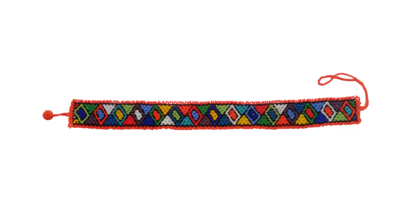 Handmade Zulu, Maasai African Bead Choker Necklace – Ethnic Tribal Beaded Collar - Image 18
