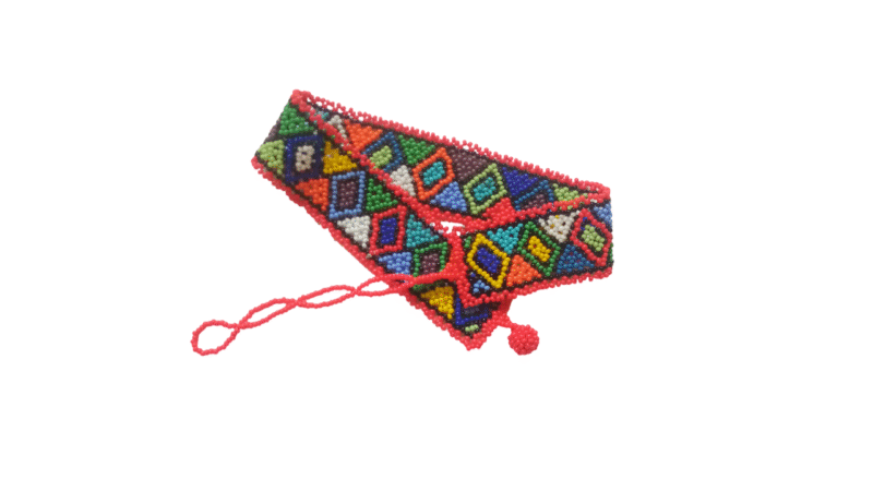 Handmade Zulu, Maasai African Bead Choker Necklace – Ethnic Tribal Beaded Collar - Image 11