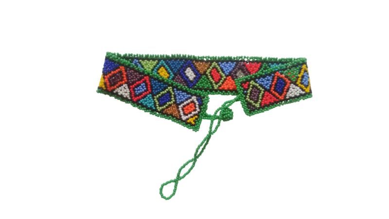 Handmade Zulu, Maasai African Bead Choker Necklace – Ethnic Tribal Beaded Collar - Image 9