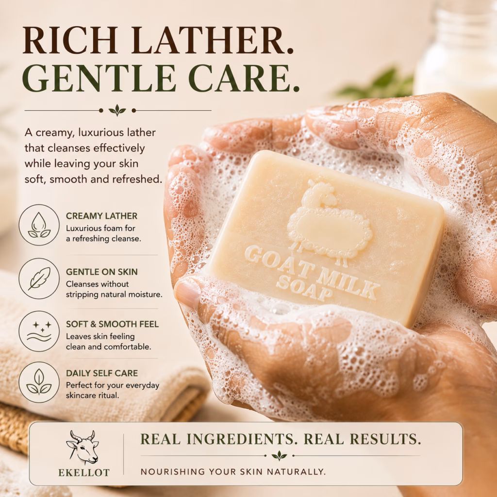 Goat milk moisturizing bath bar