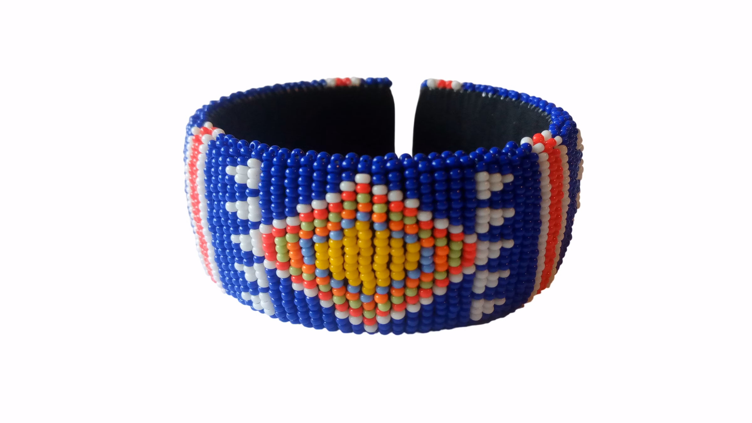 Handmade Zulu bracelet open cuff