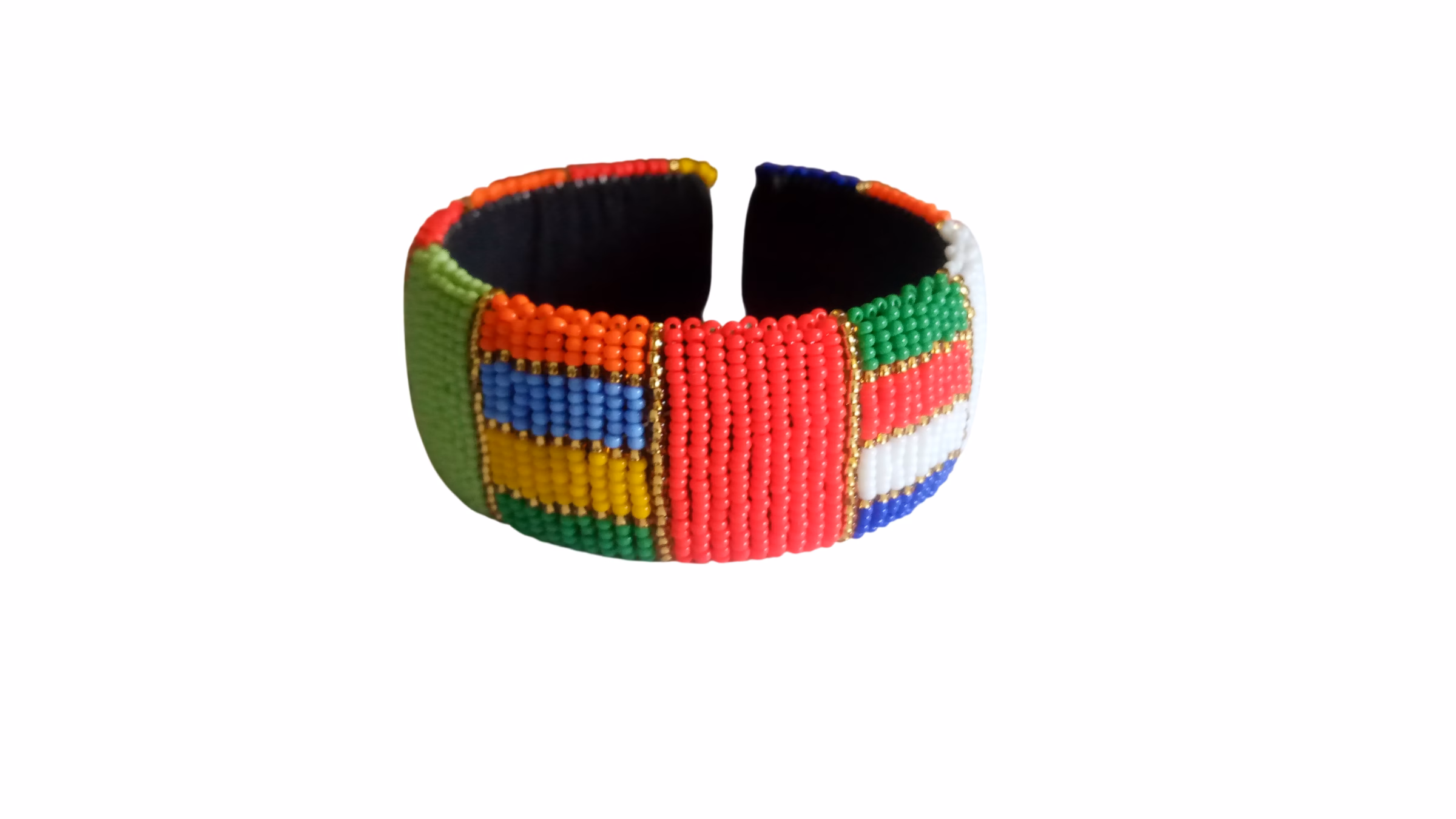 Handmade African beaded -Geometric tribal aritisan fashion